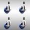Service Caster 4 Inch 316SS Solid Poly Swivel 1-1/4 Inch Expanding Stem Caster Set Brake SCC SCC-SS316EX20S414-SPUS-TLB-114-4 - alternate 3